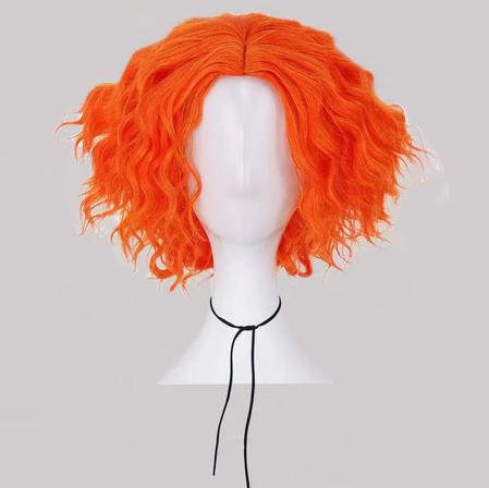 Anime Cosplay Website - 매드 해터 코스프레 가발 짧은 오렌지