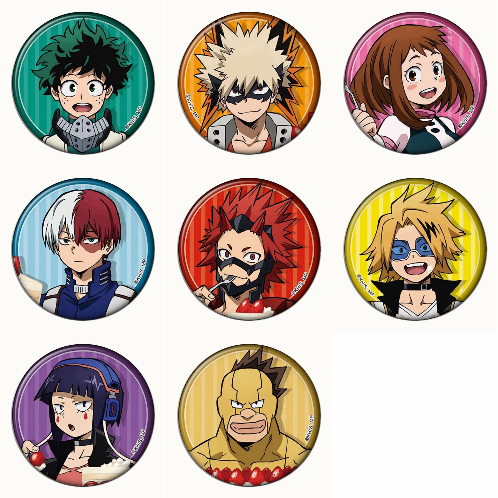 Anime Cosplay Website - 8PCS 보쿠노 히어로 아카데미아 배지 마이