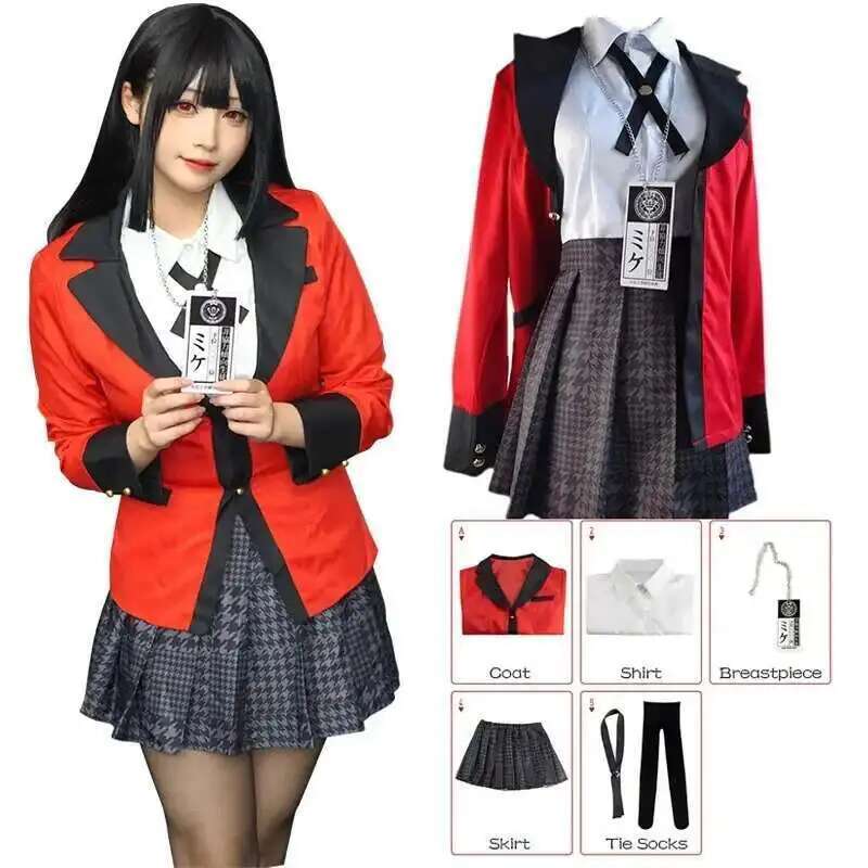 Anime Cosplay Japanese Girl - Anime Kakegurui Jabami Yumeko 코스프레 의상