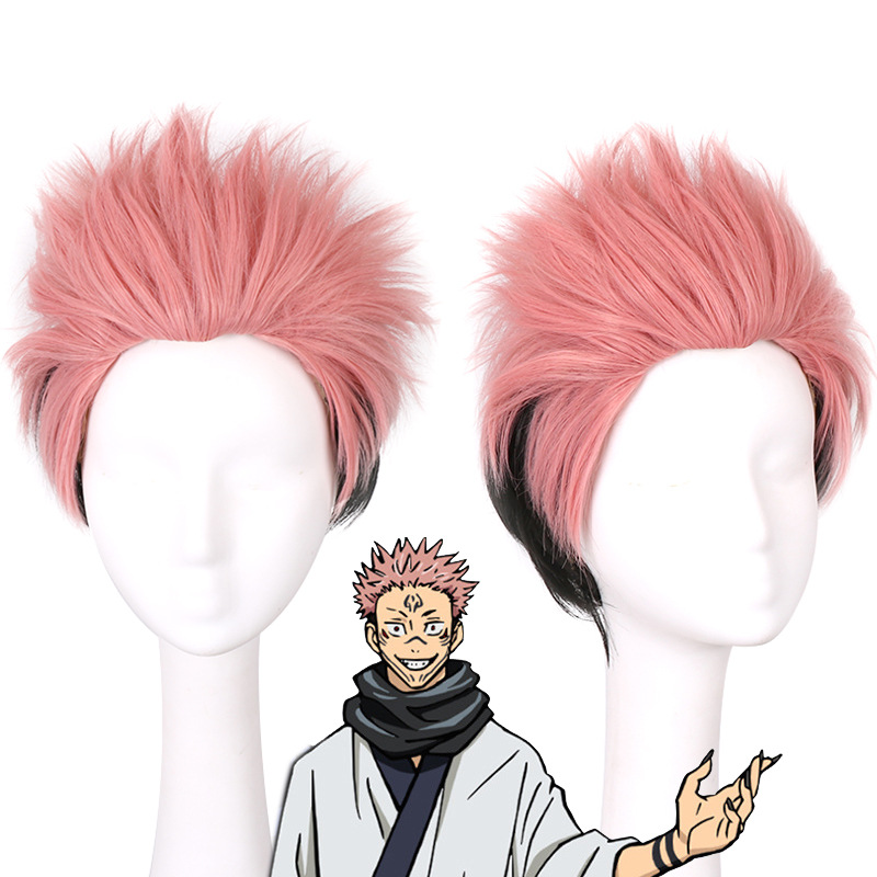 Anime Cosplay Easy - Jujutsu Kaisen Two-Face Sukuna 코스프레 가발,