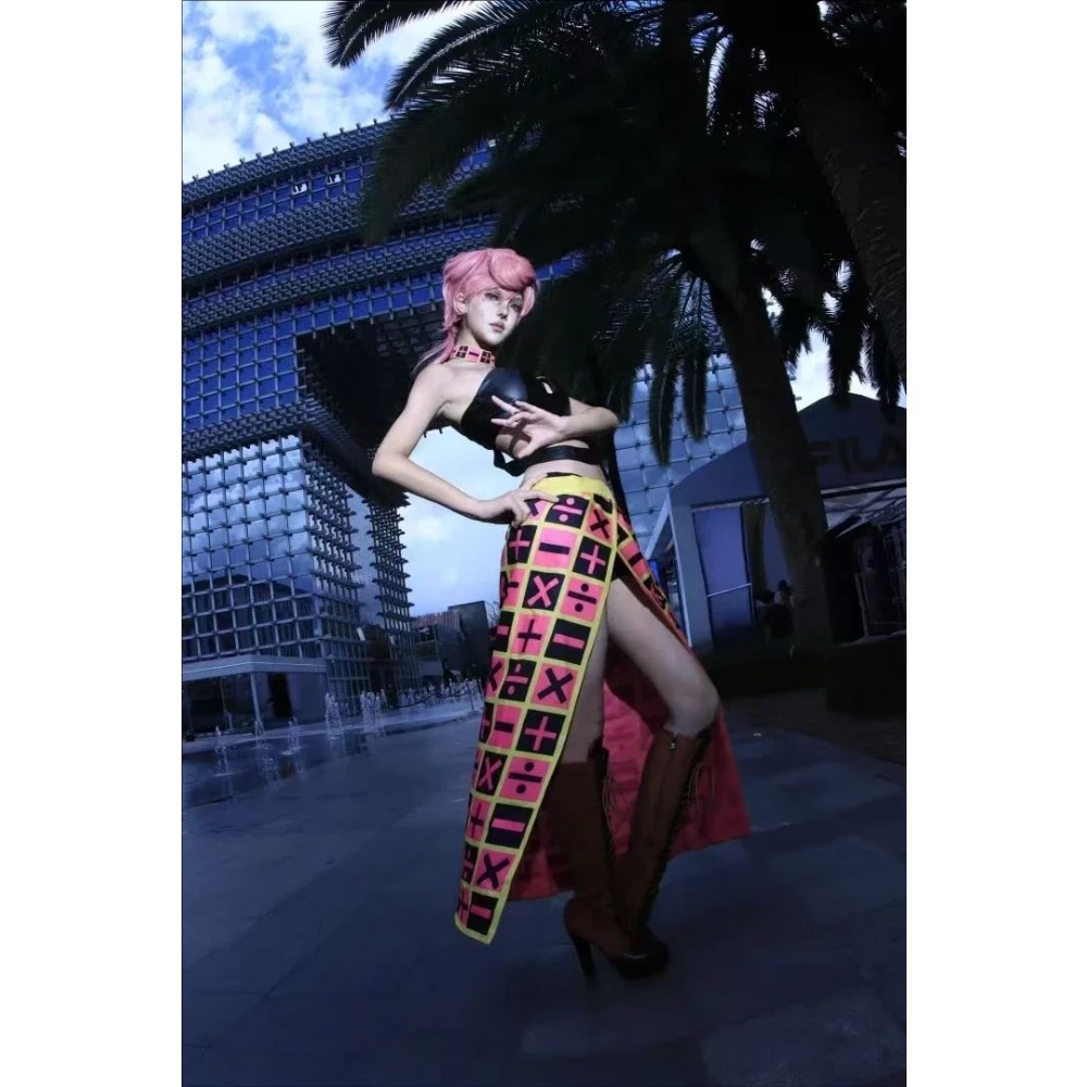 Anime Cosplay Photoshoot - 여성용 조조의 기묘한 모험 트리쉬 우나