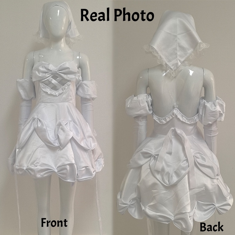 외계인 무대 수아 미지 코스프레 의상 핑크 화이트 고딕 - Anime Cosplay Mask 리뷰 및 가격