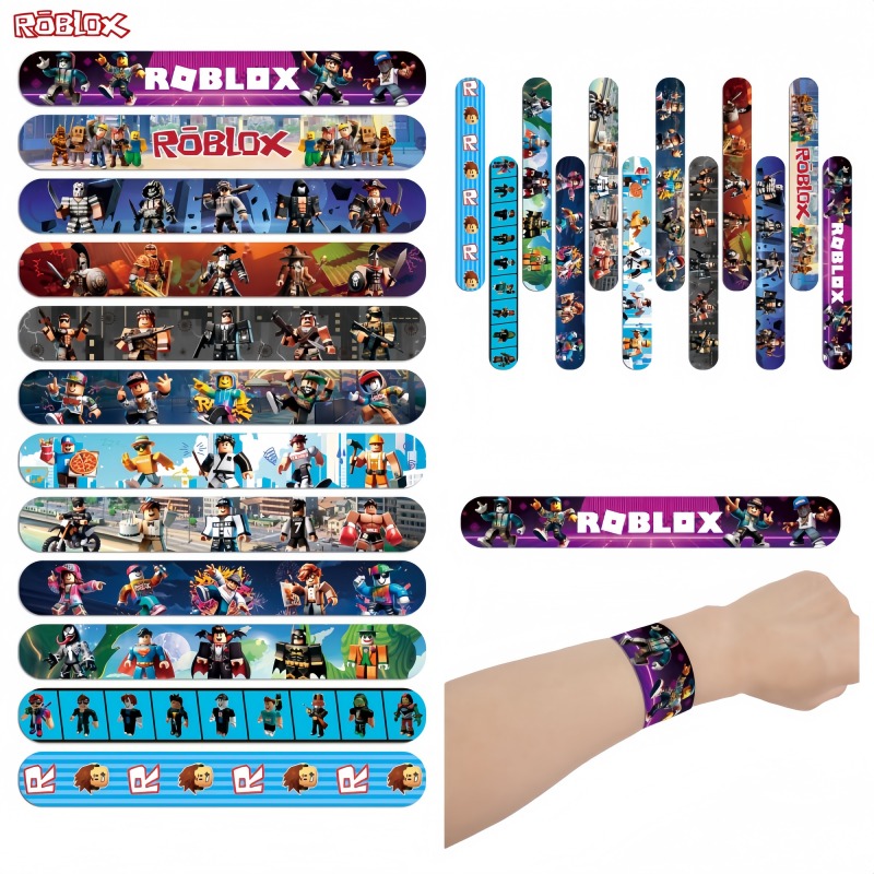 12/24Pcs Roblox 게임 탄력성 슬랩 팔찌 애 - Anime Cosplay Roblox 리뷰 및 가격