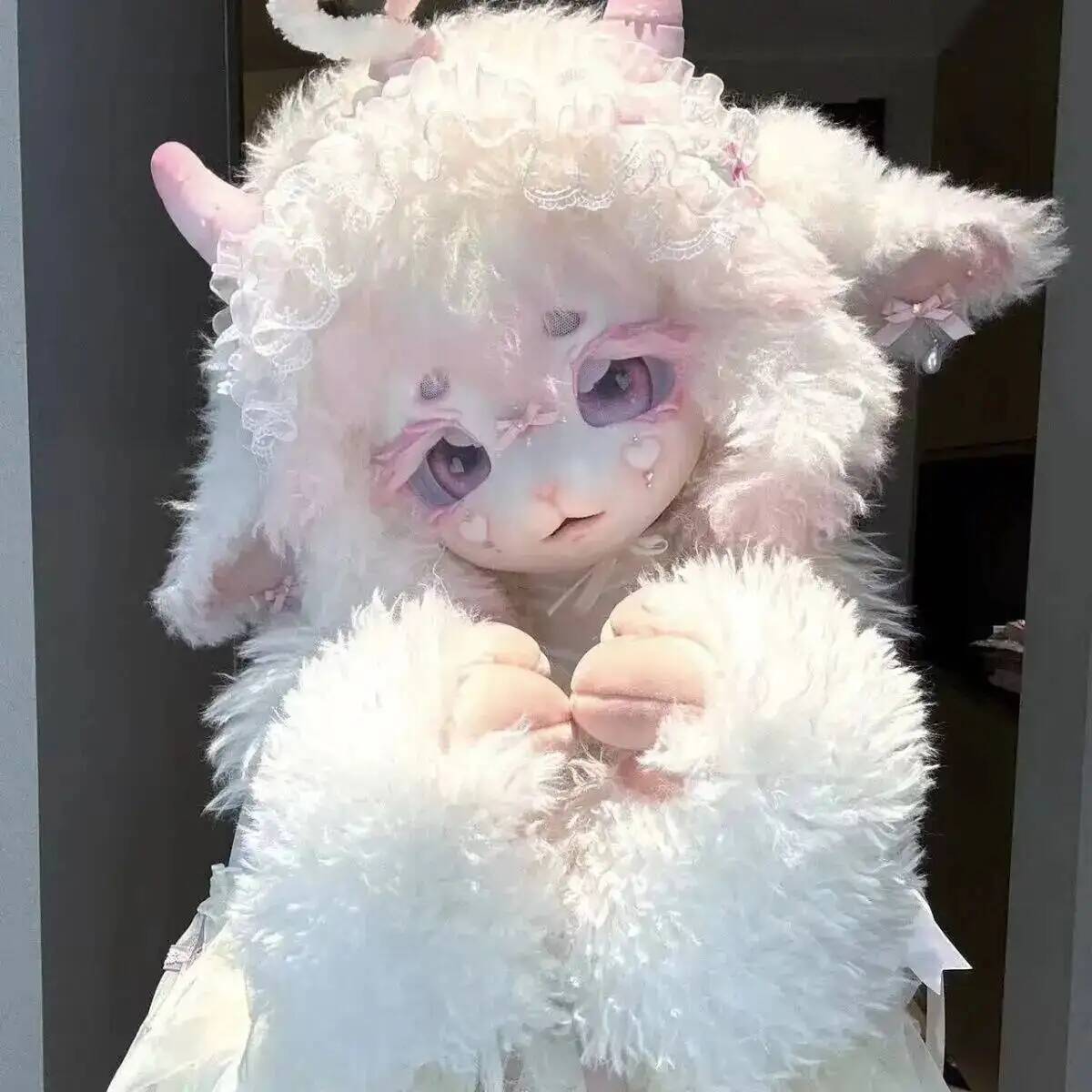 수제 키그 퍼슈트 헤드 귀여운 양 케모노 마스크 애니메 - Anime Cosplay Mask 리뷰 및 가격
