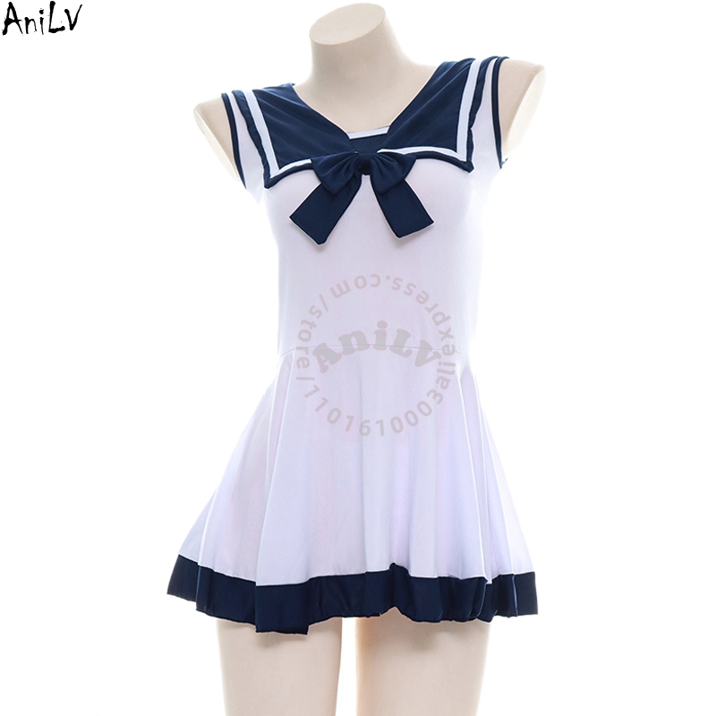 AniLV 일본 애니메이션 소녀 해군 선원 유니폼 JK - Anime Cosplay Japanese Girl 리뷰 및 가격