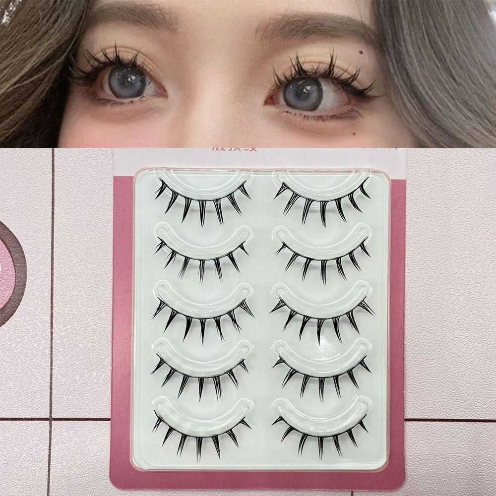 가짜 밍크 가짜 속눈썹 5 쌍 팩 극적인 두꺼운 만화  - Anime Cosplay Makeup 리뷰 및 가격