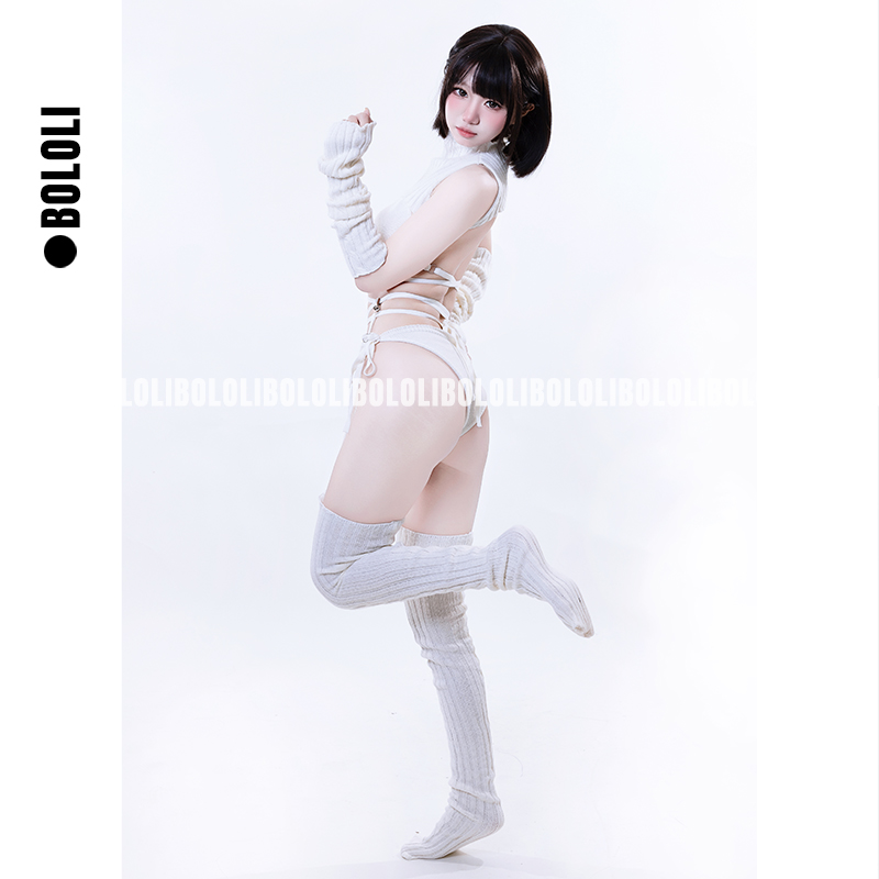 여자 코스프레 의상 니트 스웨터 세트 레이스 업 중공  - Anime Cosplay Photoshoot 리뷰 및 가격