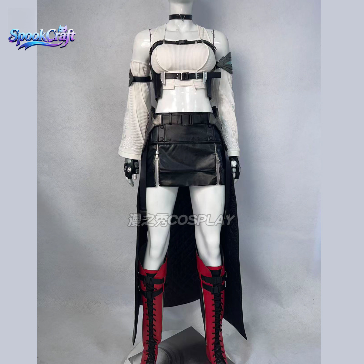 FF7 티파 아포칼립스 블랙 메이지 코스프레 풀 세트  - Anime Cosplay Photoshoot 리뷰 및 가격