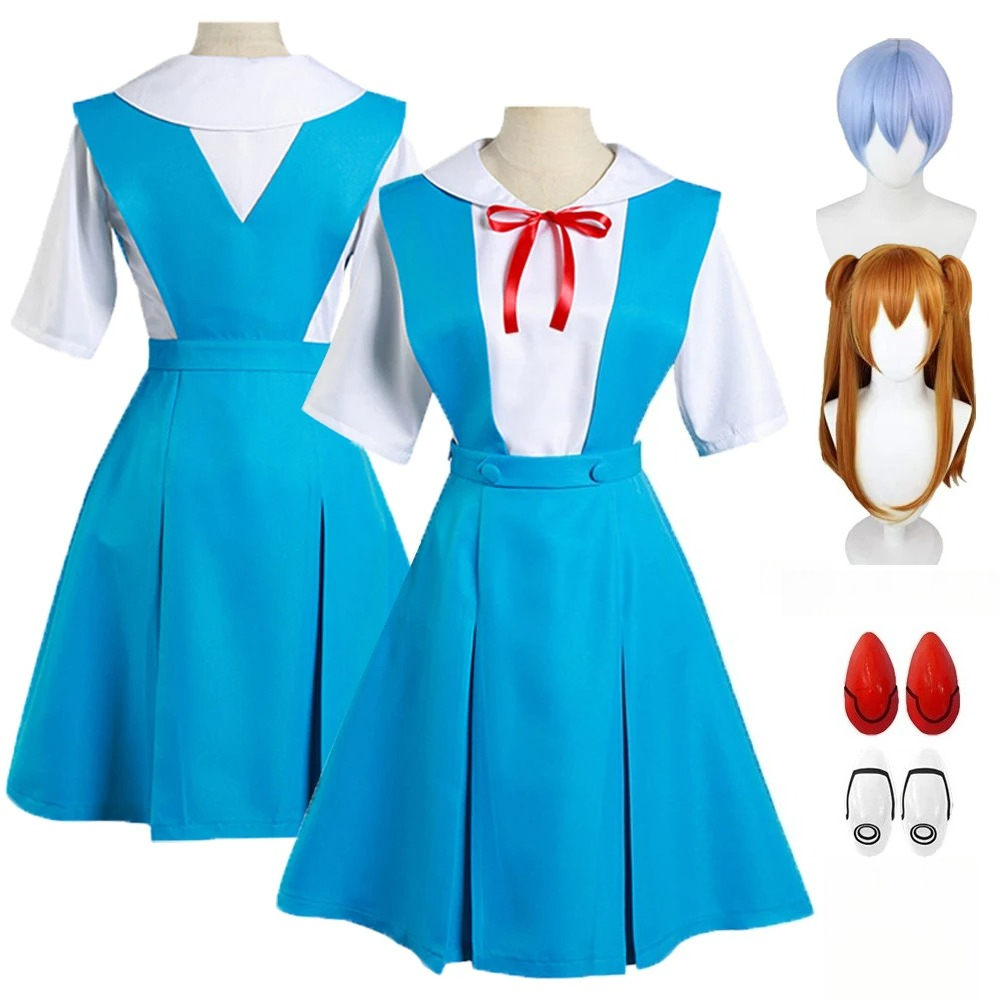 애니메이션 레이 아야나미 코스프레 의상 아스카 랭글리  - Anime Cosplay Website 리뷰 및 가격