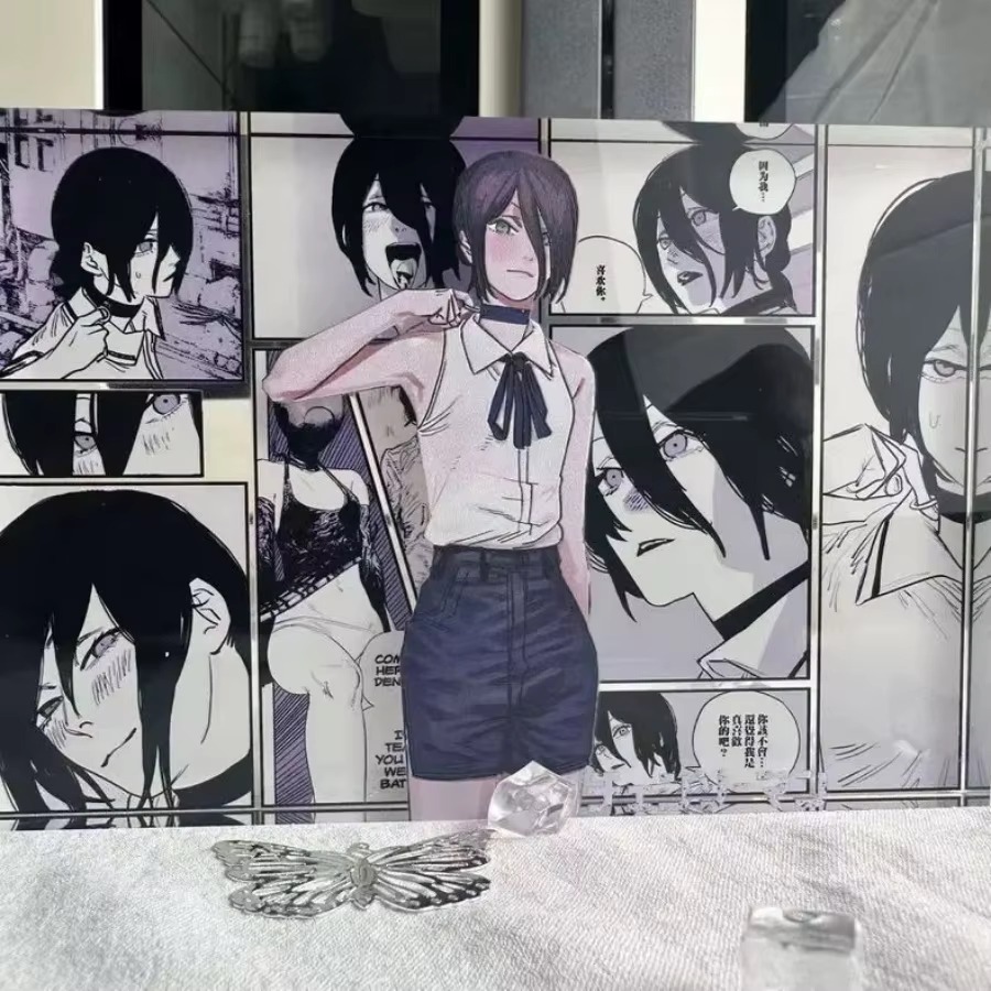 애니메이션 피규어 덴지와 레제 아크릴 스탠드 카드 모델 - Anime Cosplay Buy 리뷰 및 가격